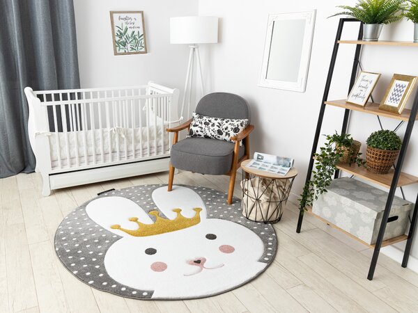 Covor PETIT BUNNY iepure cerc gri