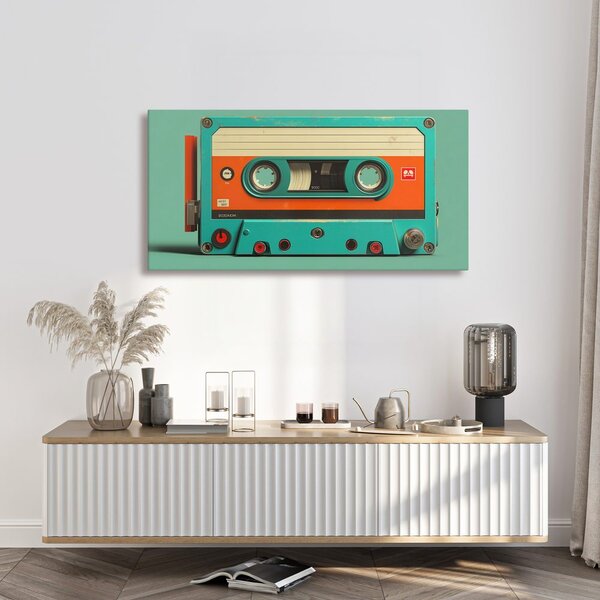 Tablou casetă vintage de magnetofon