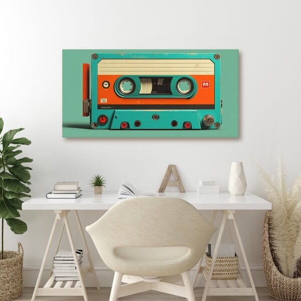 Tablou casetă vintage de magnetofon