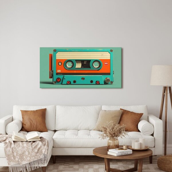 Tablou casetă vintage de magnetofon