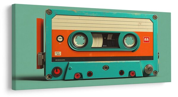 Tablou casetă vintage de magnetofon