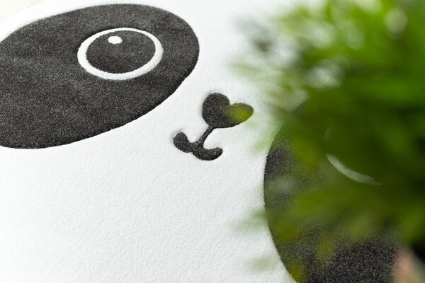 Covor PETIT PANDA cerc alb