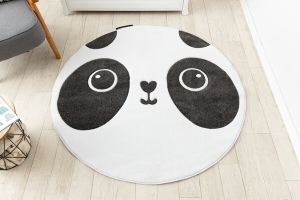 Covor PETIT PANDA cerc alb