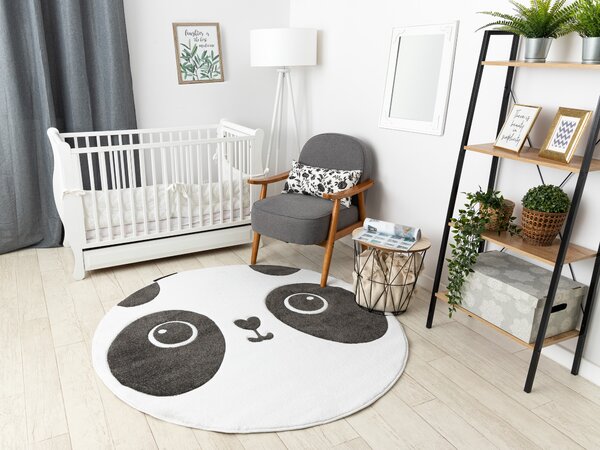 Covor PETIT PANDA cerc alb