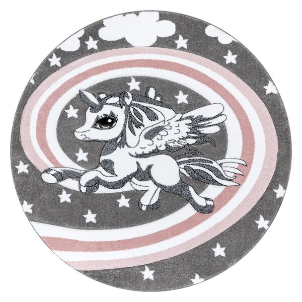 Covor PETIT PONY ponei cerc gri