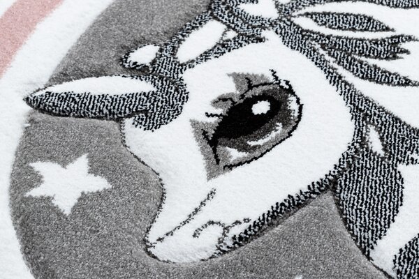 Covor PETIT PONY ponei cerc gri