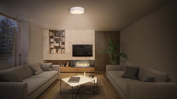 Osram - Plafonieră ORBIS PARIS 1xE27/25W/230V diam. 30 cm albă