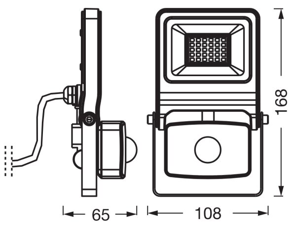 Osram Proiector LED cu senzor ENDURA LED, 20 W, 230 V, 3000 K, IP44