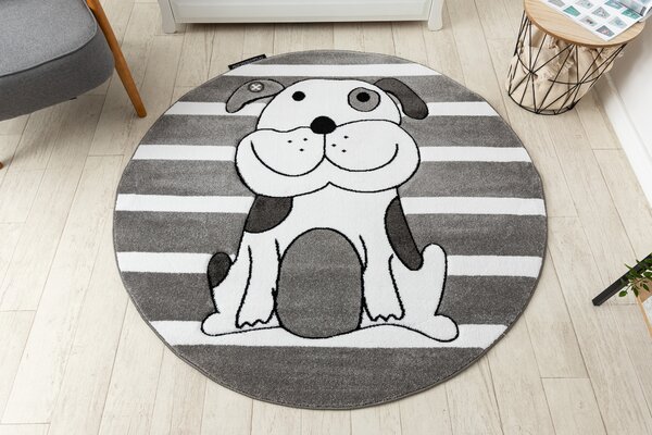 Covor PETIT PUPPY PUI cerc gri