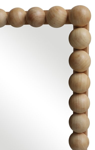 Oglinda cu lemn Ledalo, Pako World, Natural, 45x4.5x130 cm