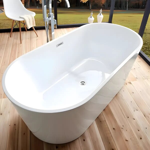 Cada Freestanding Nora 150x75cm, Acril Premium, Finisaj Alb