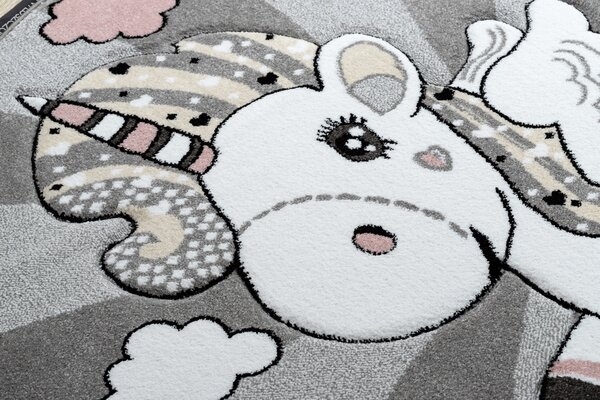 Covor PETIT UNICORN INOROG cerc gri