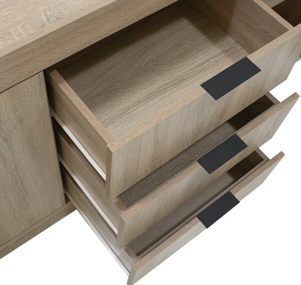 Comoda Doha Pako World Sonoma 180x45x80.5 cm