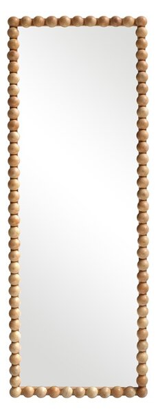 Oglinda cu lemn Ledalo, Pako World, Natural, 45x4.5x130 cm