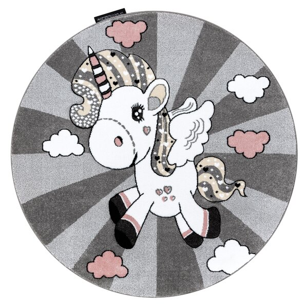 Covor PETIT UNICORN INOROG cerc gri