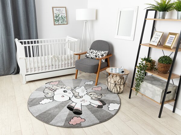 Covor PETIT UNICORN INOROG cerc gri