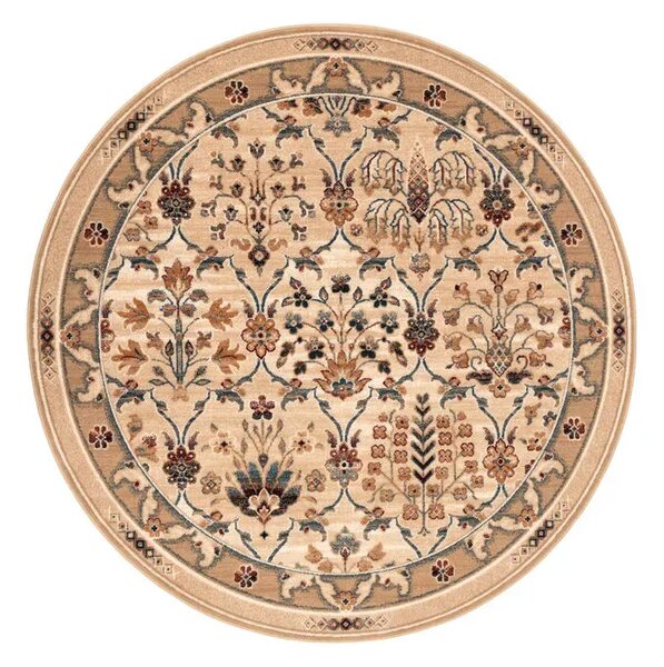 Covor lana rotund Amara light beige Selectează mărime: 133 X 133