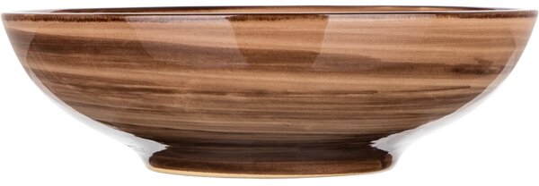 Set 6 farfurii adânci Banquet Palas 18 cm, maro