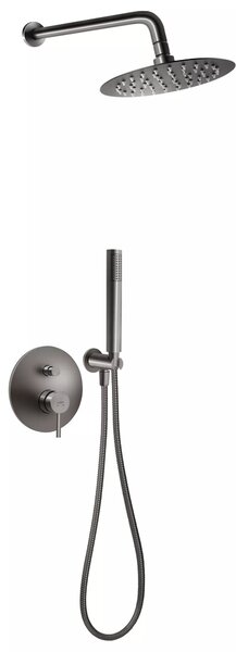 Ferro Ciriculus set de duș ascuns cu duș de ploaie grafit BCK7PGM-SET1-S