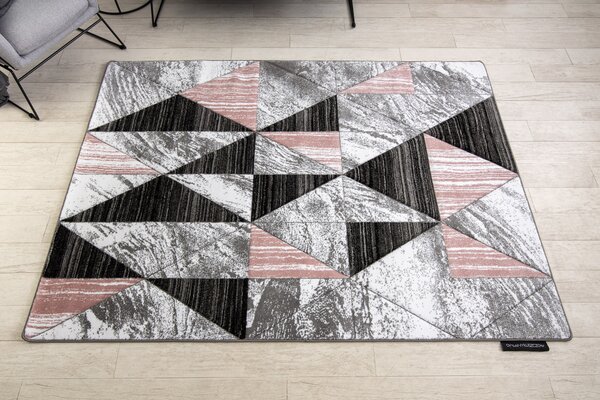 Covor ALTER Nano triunghiuri roz