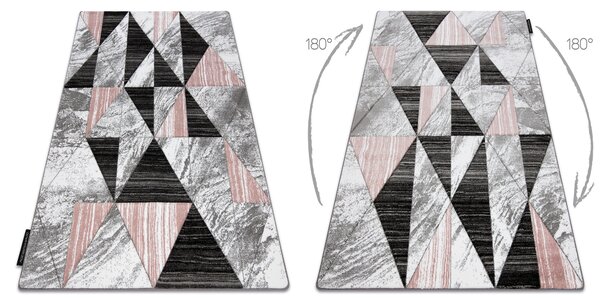 Covor ALTER Nano triunghiuri roz