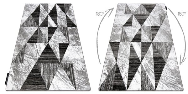 Covor ALTER Nano triunghiuri gri