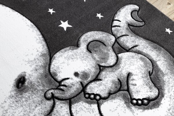 Covor PETIT TRUMPET TROMPETA ELEFANT STEA gri
