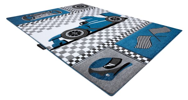 Covor PETIT RACE FORMULA 1 MAȘINĂ albastru