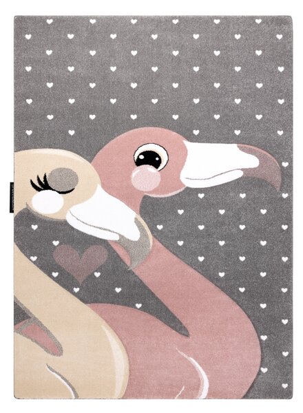 Covor PETIT FLAMINGOS INIMI gri