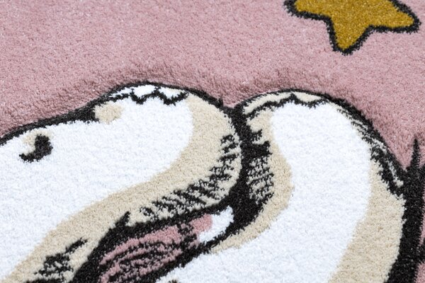 Covor PETIT ELEPHANT ELEFANT STEA cerc roz