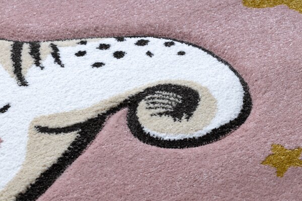 Covor PETIT ELEPHANT ELEFANT STEA cerc roz