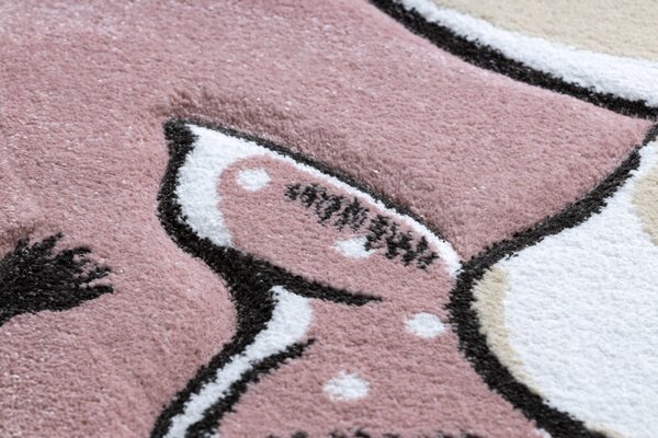 Covor PETIT ELEPHANT ELEFANT STEA cerc roz