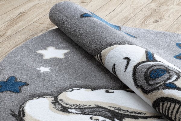 Covor PETIT ELEPHANT ELEFANT STEA cerc gri