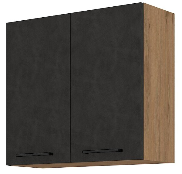 Dulap superior de bucătărie Virion 80 G 72 2F (stejar lancelot + matera). 1032584