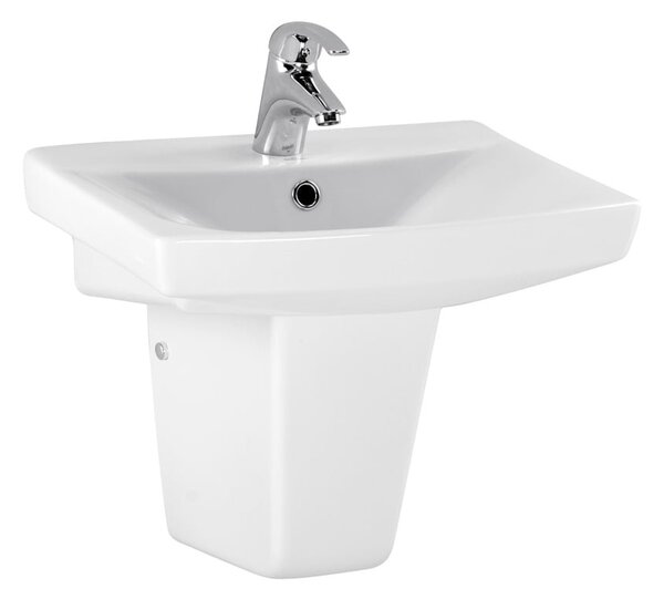 Cersanit Carina lavoar 50x39 cm dreptunghiular clasică-mobilier alb luciu K31-004