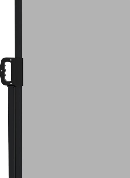 Outsunny Paravan Lateral Retractabil cu Mâner din Metal, Aluminiu și Poliester, 400x180 cm, Gri Deschis | Aosom Romania