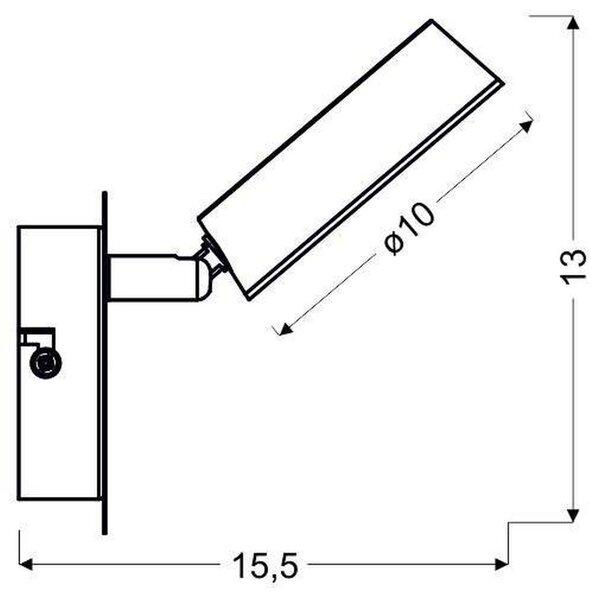 Candellux Isla lampă de perete 1x4 W crom 91-61706