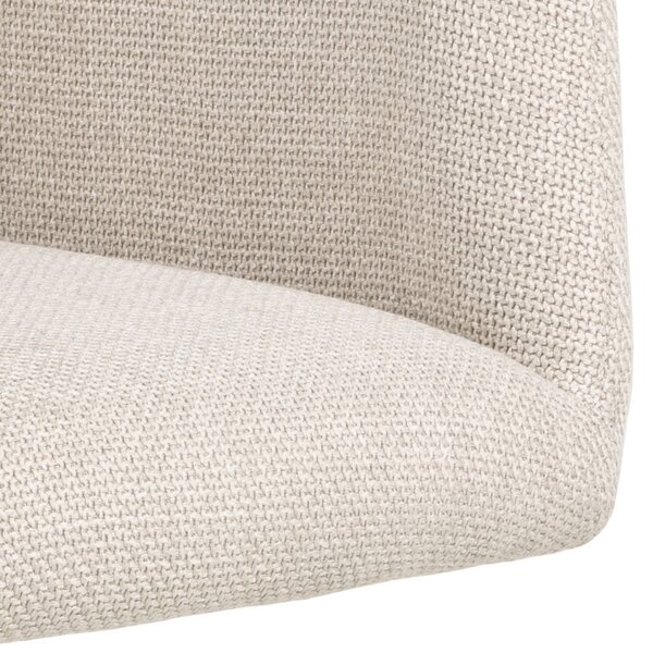 MAZZONI EXPORT SARETTA Bej (material Basel 24) - SCAUN MODERN PIVOTANT TAPIȚAT PENTRU SALON/SUFRAGERIE/BIROU LOFT