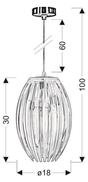 Candellux Abuko lampă suspendată 1x60 W roz 31-55548