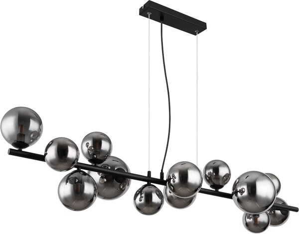 Globo Lighting Riha lampă suspendată x3.5 W negru-fumuriu 56133-13H
