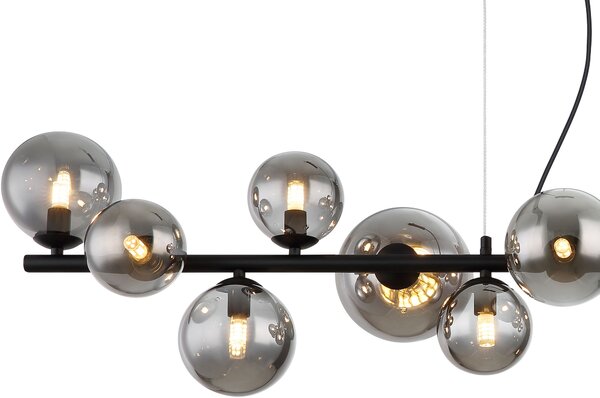 Globo Lighting Riha lampă suspendată x3.5 W negru-fumuriu 56133-13H