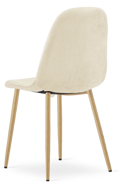 Scaun de masa PADVA VELVET, bej deschis