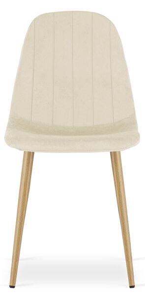 Scaun de masa PADVA VELVET, bej deschis
