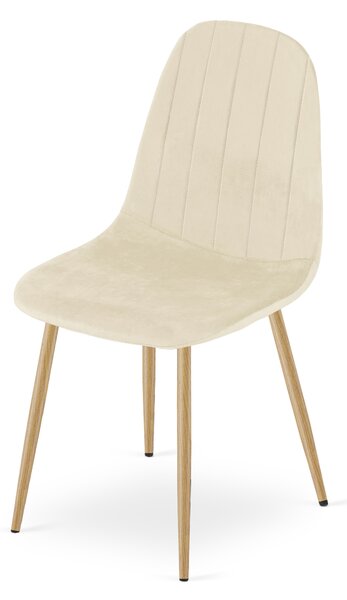 Scaun de masa PADVA VELVET, bej deschis