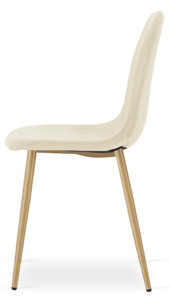 Scaun de masa PADVA VELVET, bej deschis