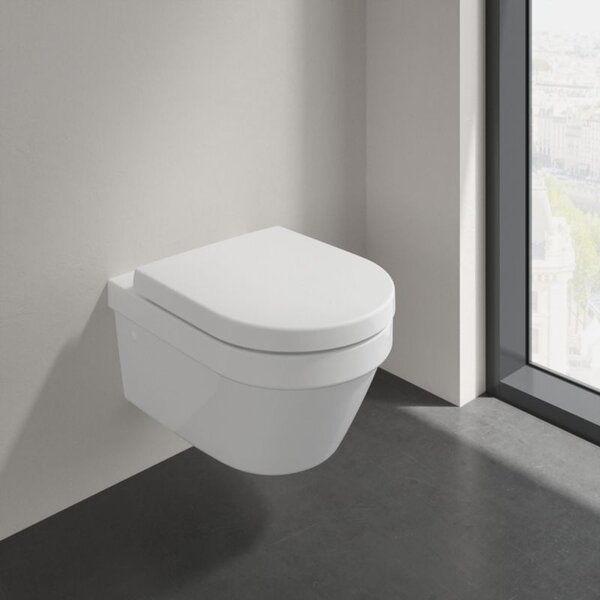 Villeroy & Boch Architectura set vas și capac agăţat fără margine alb 4694HR01