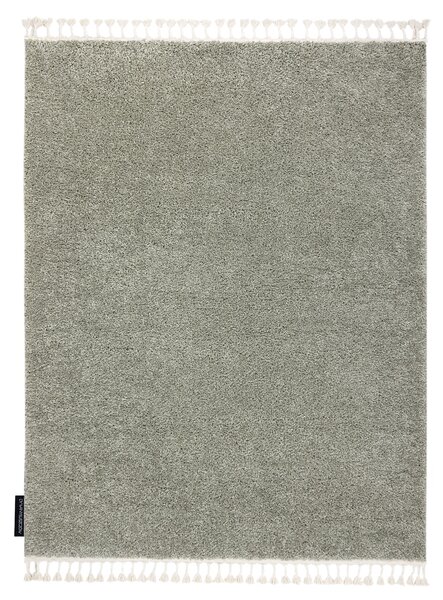 Covor Berber 9000 verde Franjuri shaggy