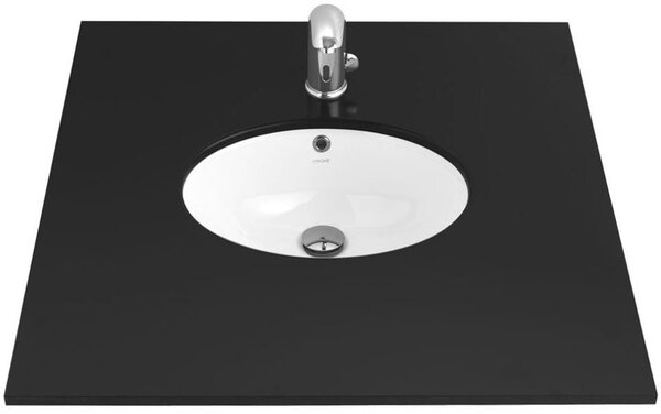Creavit lavoar 48.5x38.2 cm ovale încastrat-sub blat alb luciu TP211