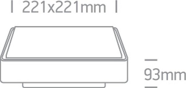 One Light Miladeza plafoniera de exterior 1x12 W antracit 67282E/AN