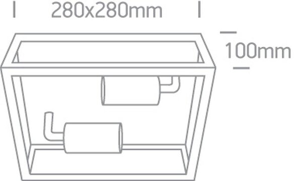 One Light plafoniera de exterior 1x40 W negru 67406D/B